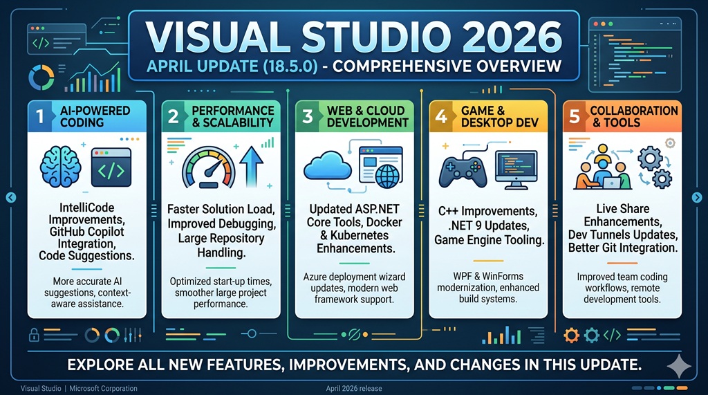 Visual Studio 2026 April Update (18.5.0) - Comprehensive Overview